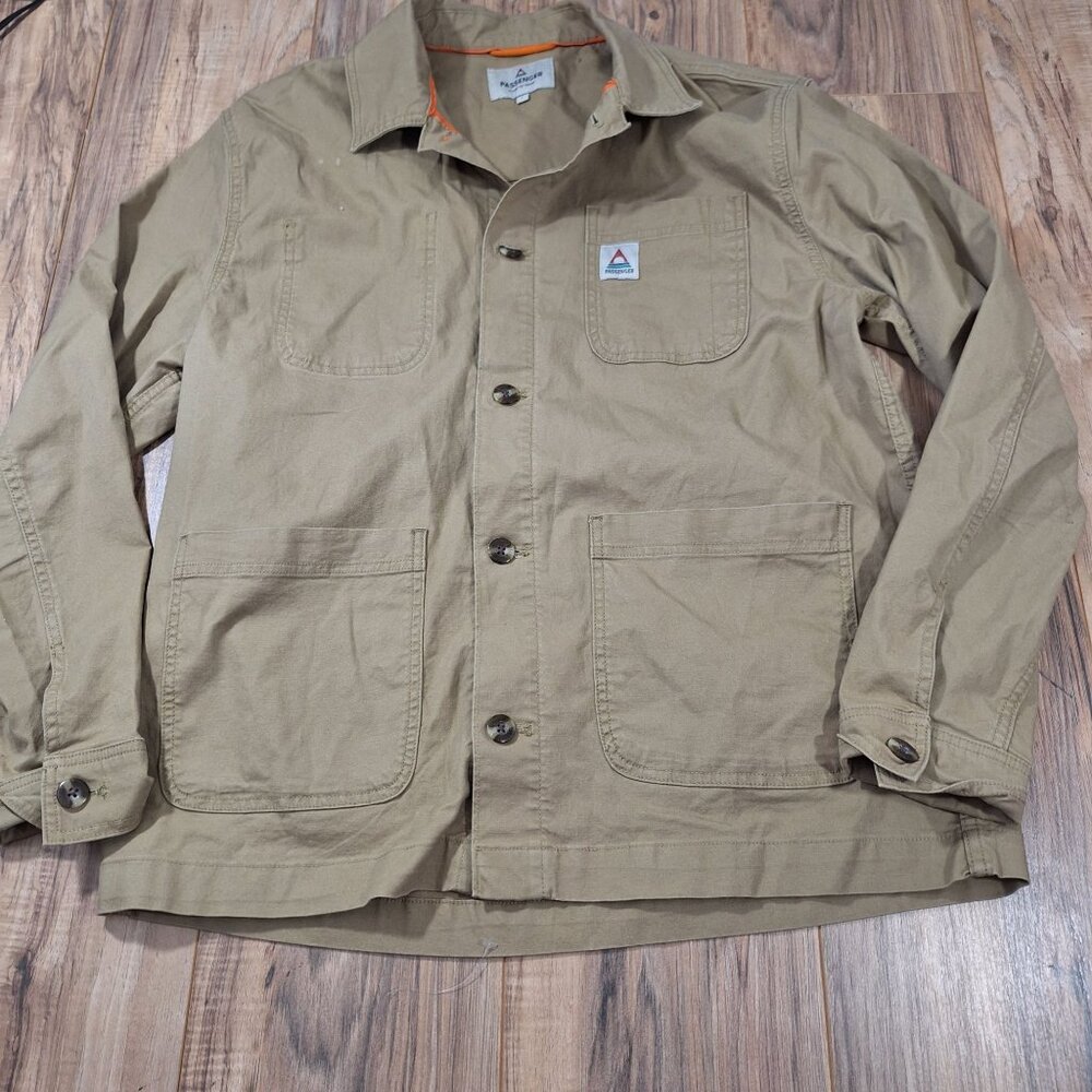 Passenger Tan Button Down Jacket Large - image 1